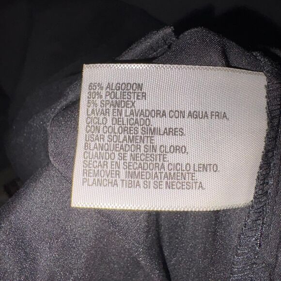 Women's Worthington Stretch Black Button Down Shirt with Hidden Buttons size XL - Picture 7 of 7